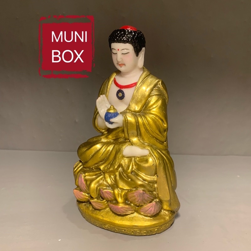 Tượng Phật Dược Sư Lưu Ly Quang Vương Như Lai 16cm