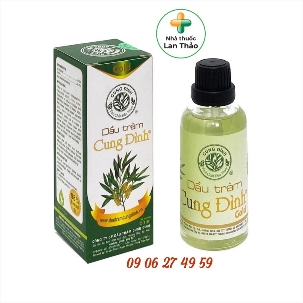 DẦU TRÀM CUNG ĐÌNH HUẾ CHAI 50ML CHÍNH HÃNG