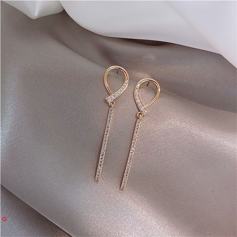 Khuyên tai Bông tai mạ vàng phong cách Hàn Quốc cổ điển đơn giản dành cho nữ
