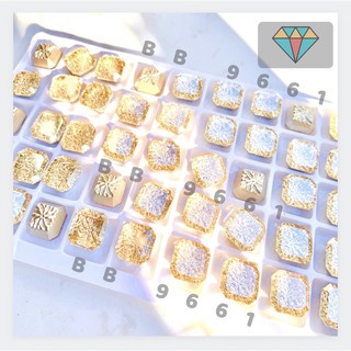 Pha Lê Vuông -Móng Nail- Đá KHỐI Cao cấp size 10*10mm