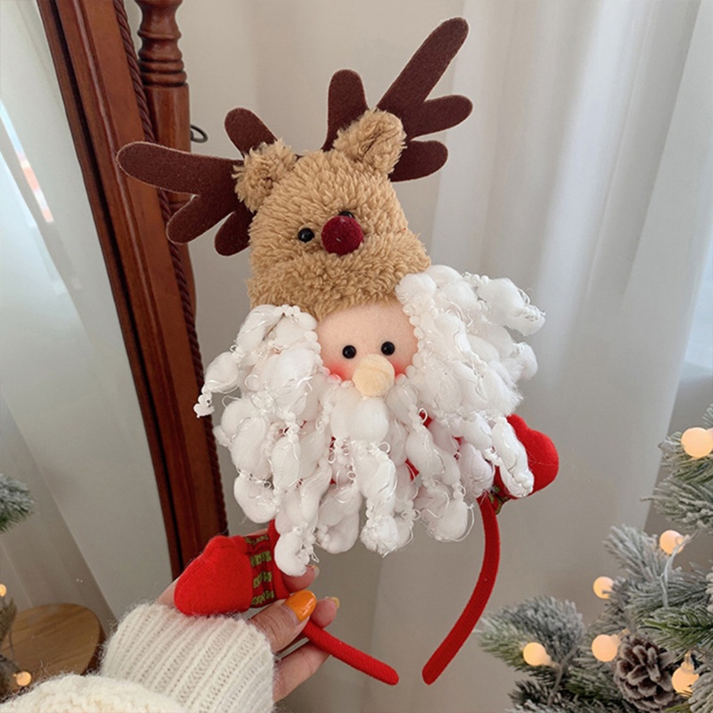 Youngo Băng Đô Cài Tóc Hình Ông Già Noel / Bánh Mì / Người Tuyết Dùng Làm Đạo Cụ Chụp Ảnh Ngày Lễ Giáng Sinh