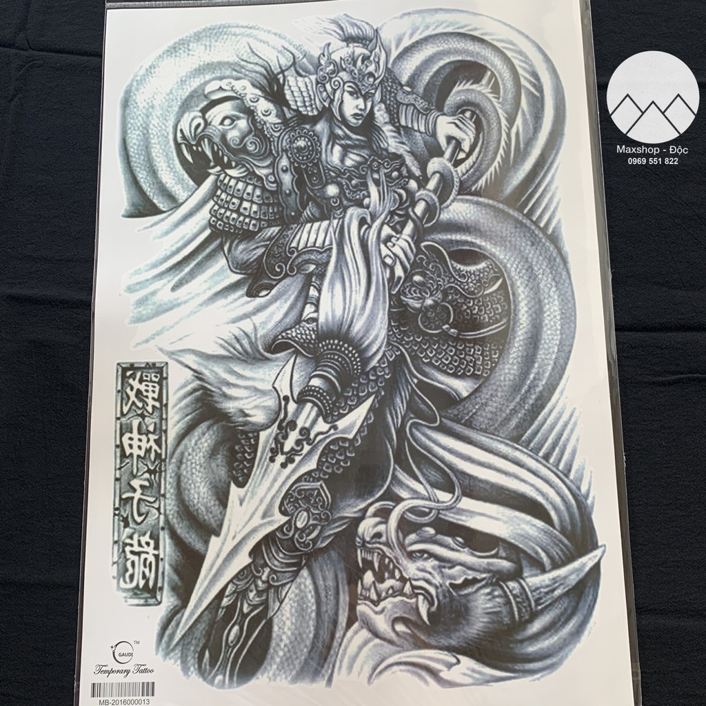 HÌNH XĂM GIẢ TATOO RỒNG PHƯỢNG KÍN LƯNG (Được chọn mẫu)