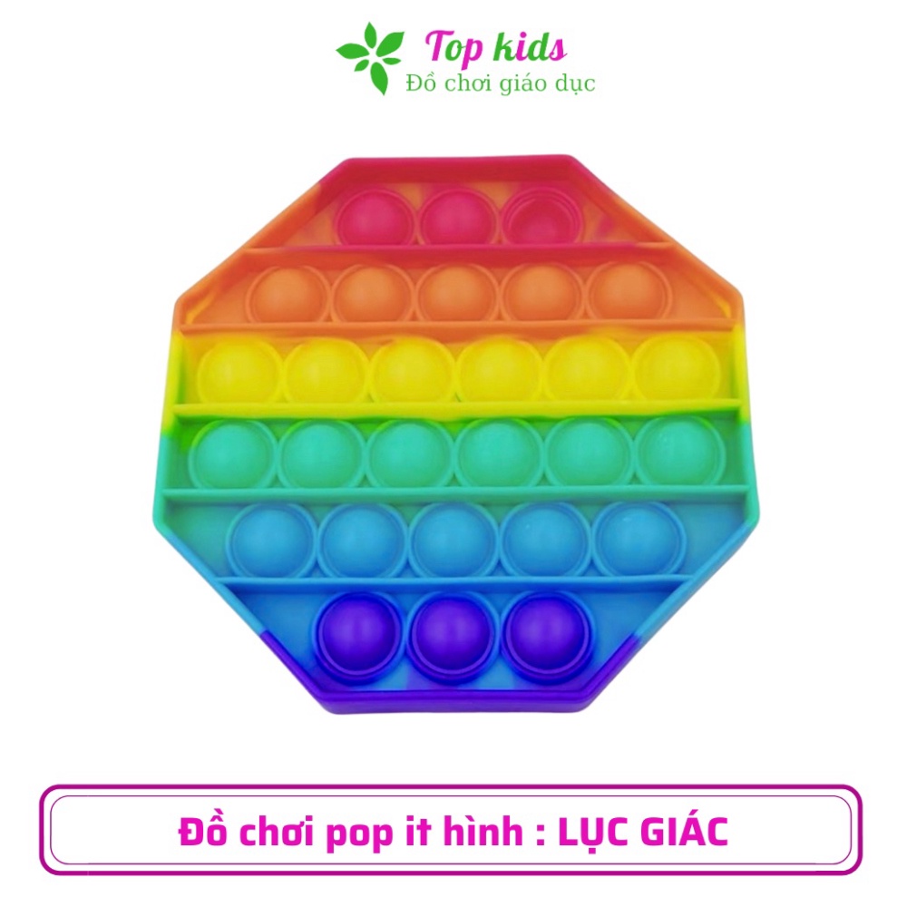 Pop it mini trò chơi xả stress đồ chơi thông minh cho bé 1 2 3 4 5 6 tuổi ấn bong bóng vui nhộn  - TOPKIDS