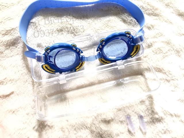 Kính bơi hình con cua cho bé mã BL31 + tặng kèm nhét tai bơi