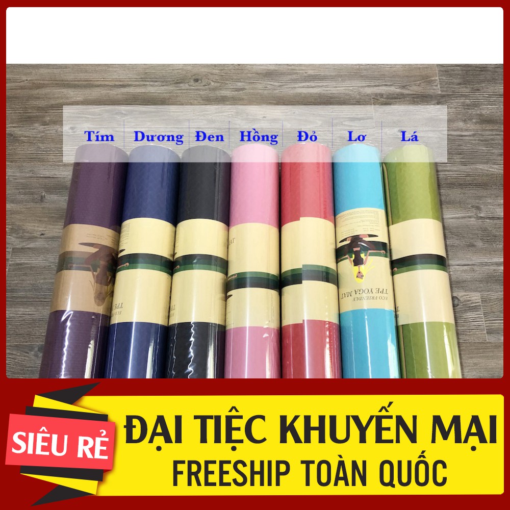 THẢM TẬP YOGA TPE CAO CẤP 2 LỚP 6MM