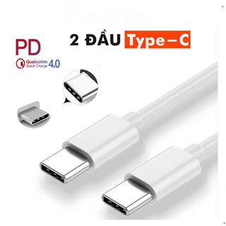 Cáp sạc 2 đầu type c sạc nhanh samsung note 10 pd 25w bảo hành 12 tháng