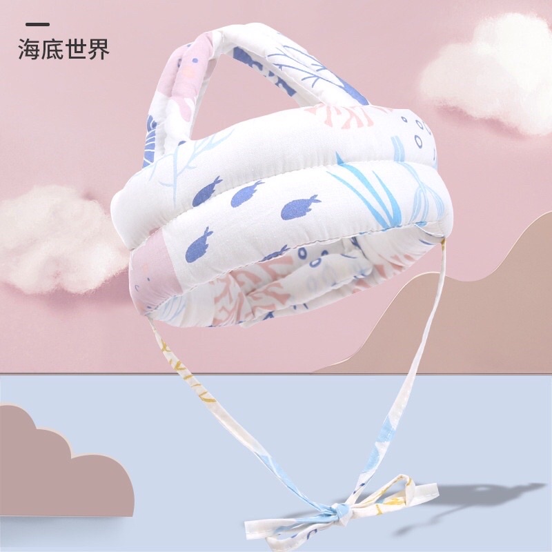 Mũ Bảo Hiểm Chống Ngã Cho Bé Tập Đi Có Điều Chỉnh Kích Thước