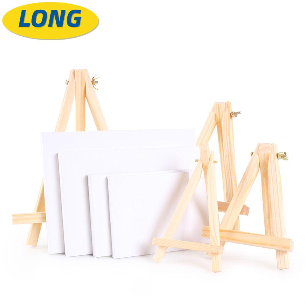 Bộ tranh vải canvas mini kèm giá đỡ thiết kế tối giản dùng trang trí bàn làm việc