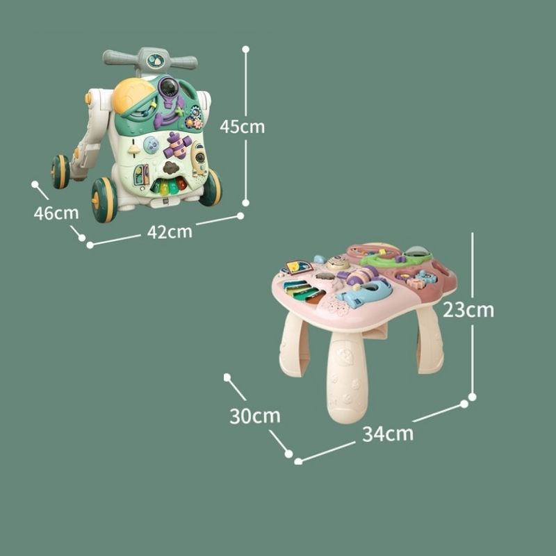 Xe tập đi 5 in 1 đa năng kiêm đồ chơi cao cấp phù hợp cho bé từ 0-6 tuổi BBTOYS 98