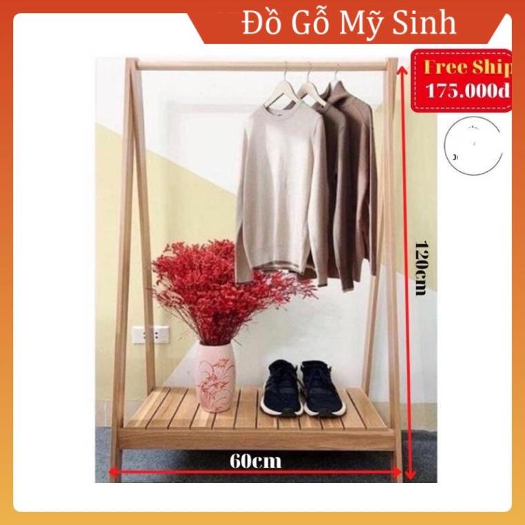 Kệ giá gỗ MDF treo quần áo chữ A 1 tầng kê phòng ngủ gia đình giá rẻ, Đồ gỗ Mỹ Sinh cao cấp