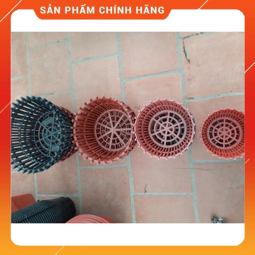 BỘ 5 CHẬU NHỰA GIẢ GỖ TRỒNG LAN PHI 30