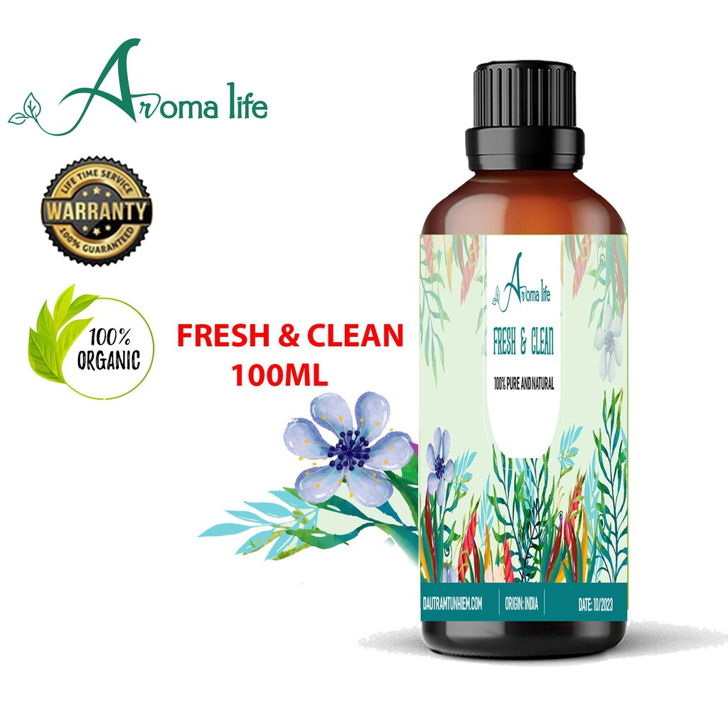 Tinh dầu nguyên chất Fresh And Clean Aroma Life (50ml 100ml)