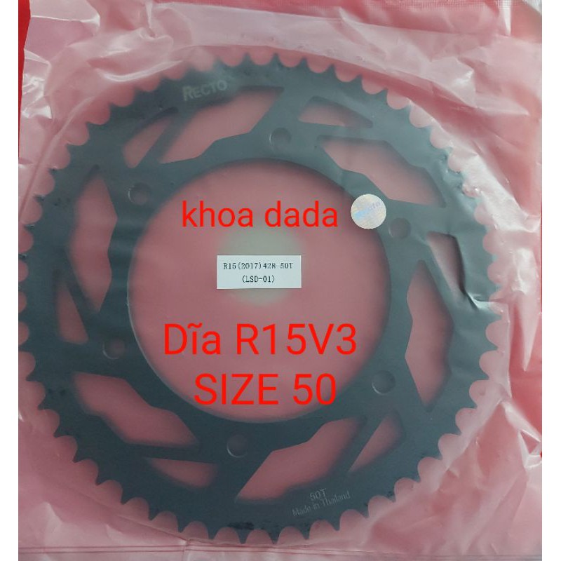 Dĩa R15V3/MT15 Recto, size 47/48/49/50/52