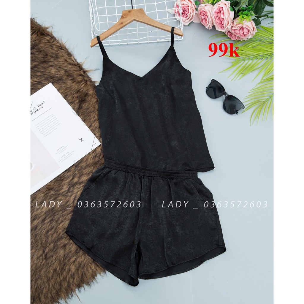 Sét lụa cộc chất liệu mát mẻ, phù hợp đi chơi đi ngủ