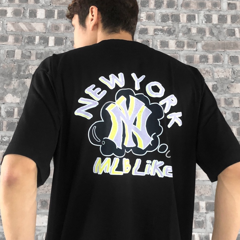 Áo thun MLB NY cổ tròn, áo phông tay lỡ nam nữ unisex, ZOEclothing