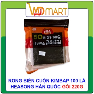 Rong biển cuộn kimbap Heasong 100 lá Hàn Quốc