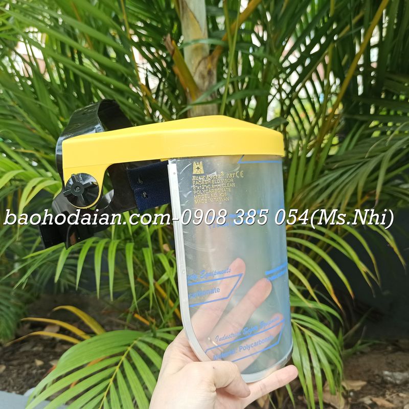 Bộ sản phẩm mặt nạ hãng Blue Eagle Vành Đội Mũ K4+Kính K25- Hàng có sẵn- Hình thật