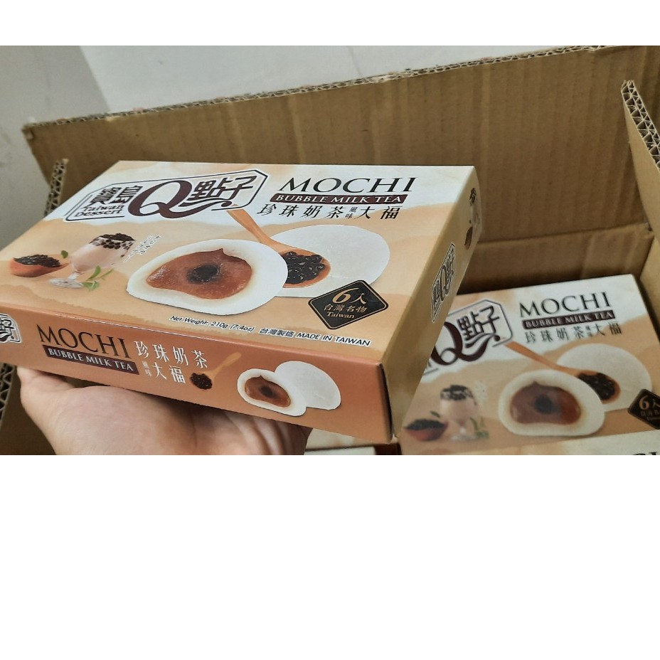 Bánh mochi Đài Loan kem lạnh Royal Family dẻo ngon vị trà sữa date xa 210g 6 bánh - ÂU CHÂU SHOP
