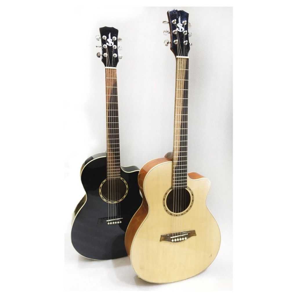 Guitar Accoustic cho người mới tập gỗ thịt, có ty mã AC18