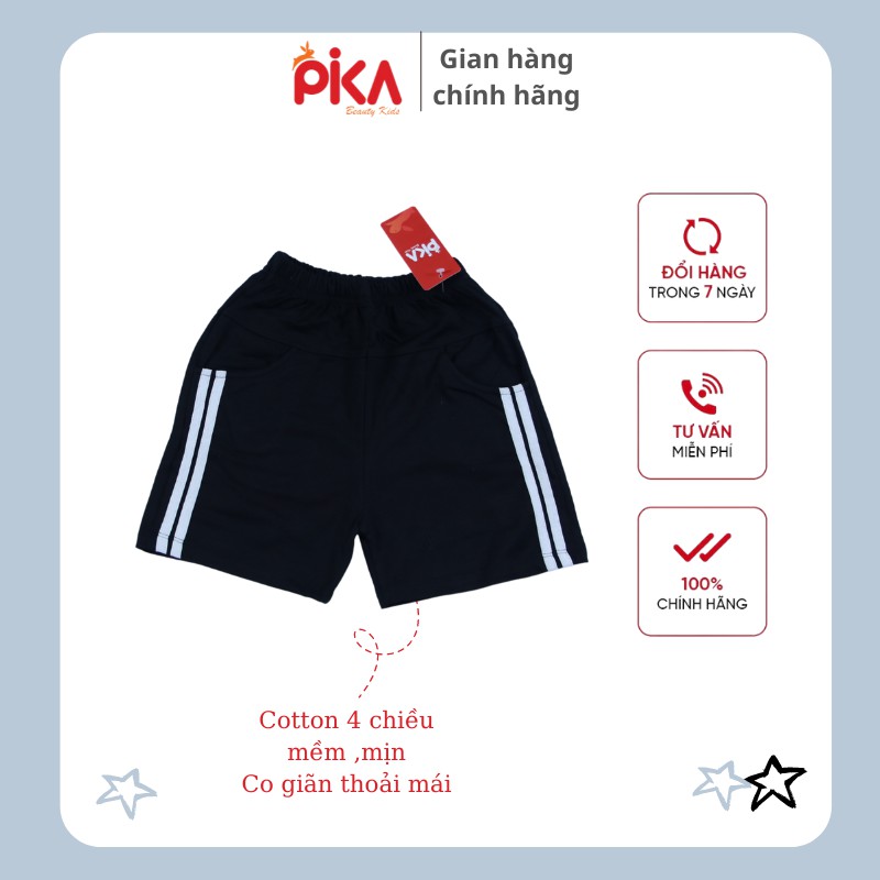 [TẶNG QUÀ] Quần short đùi - PIKA KIDS - chất liệu 100% cotton kiểu dáng khoẻ khoắn cho -bé trai từ 10-33kg