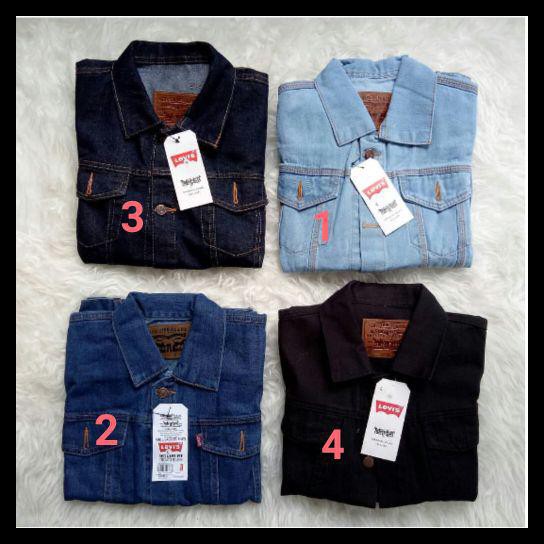 Levis Áo Khoác Jean Màu Xanh Nhạt Thời Trang Chất Lượng Cao