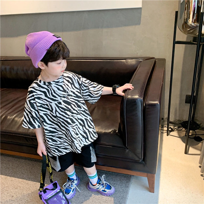 Áo thun tay ngắn thiết kế mới thời trang mùa hè dành cho bé trai