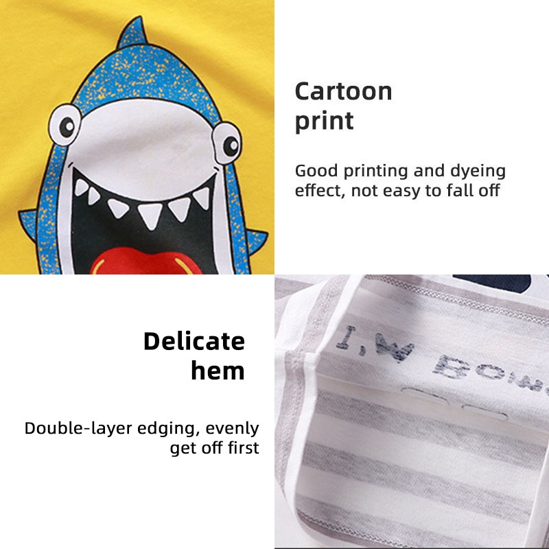 Set Đồ Mùa Hè 2 Món Bằng Vải Cotton Nguyên Chất Không Tay Cho Bé Trai