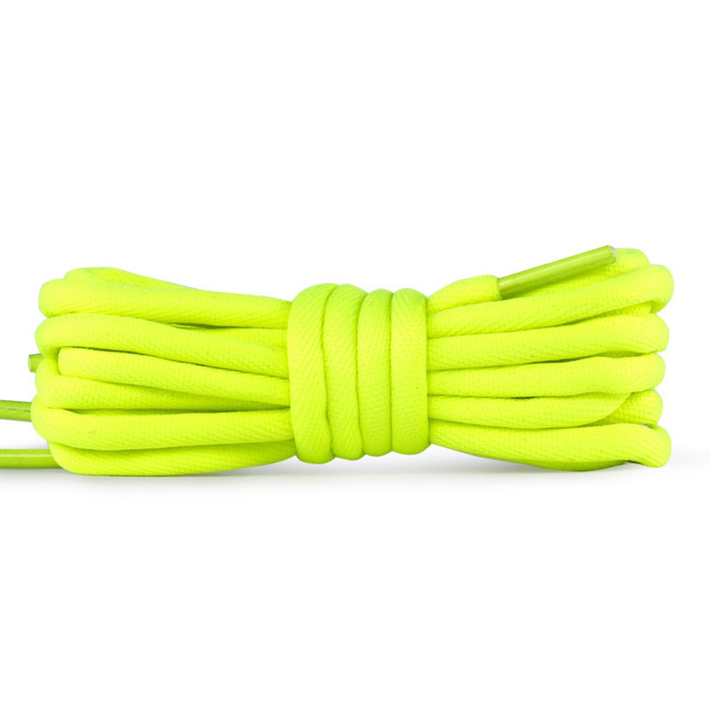 OFF WHITE 1 Cặp Dây Giày Tròn Bằng Polyester Chất Lượng Cao Không Phai Màu Unisex