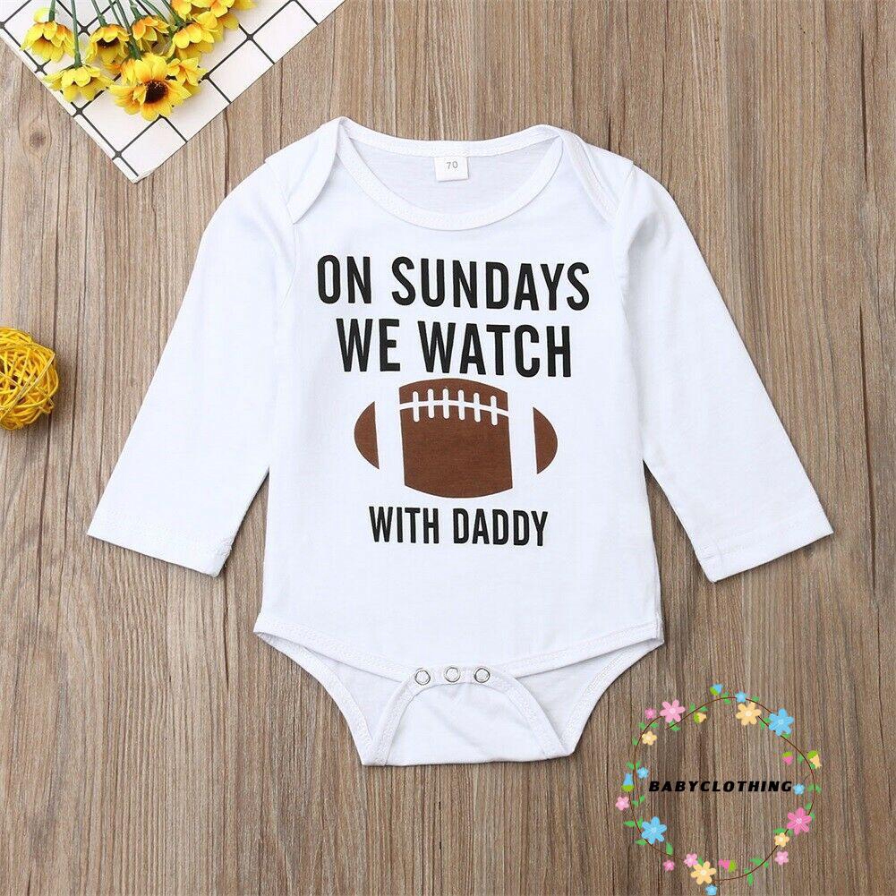 Áo bodysuit tay dài in chữ cho em bé 0-18 tháng