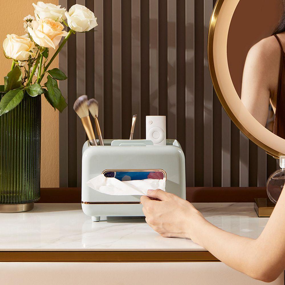 KRNY Hộp Đựng Khăn Giấy Đa Năng Có Vỏ Bọc Bàn Làm Việc