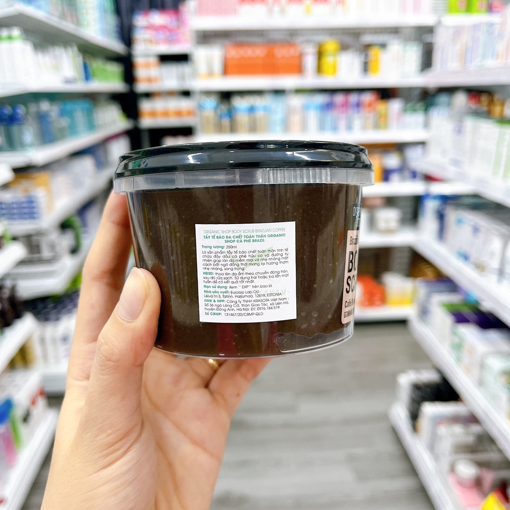 Tẩy Da Chết Body Organic Shop Coffee Sugar Body Scrub