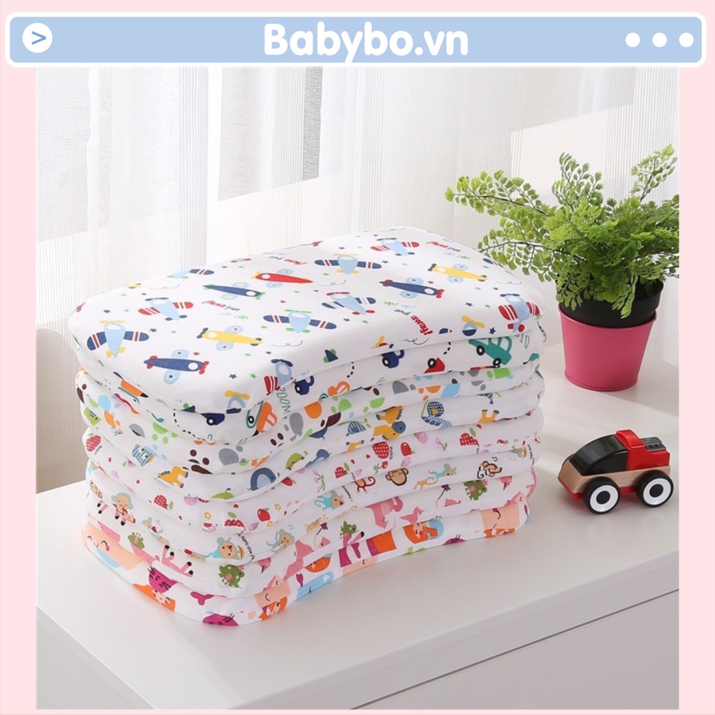 Gối cao su non, gối sơ sinh chống méo đầu size to nhiều họa tiết đáng yêu
