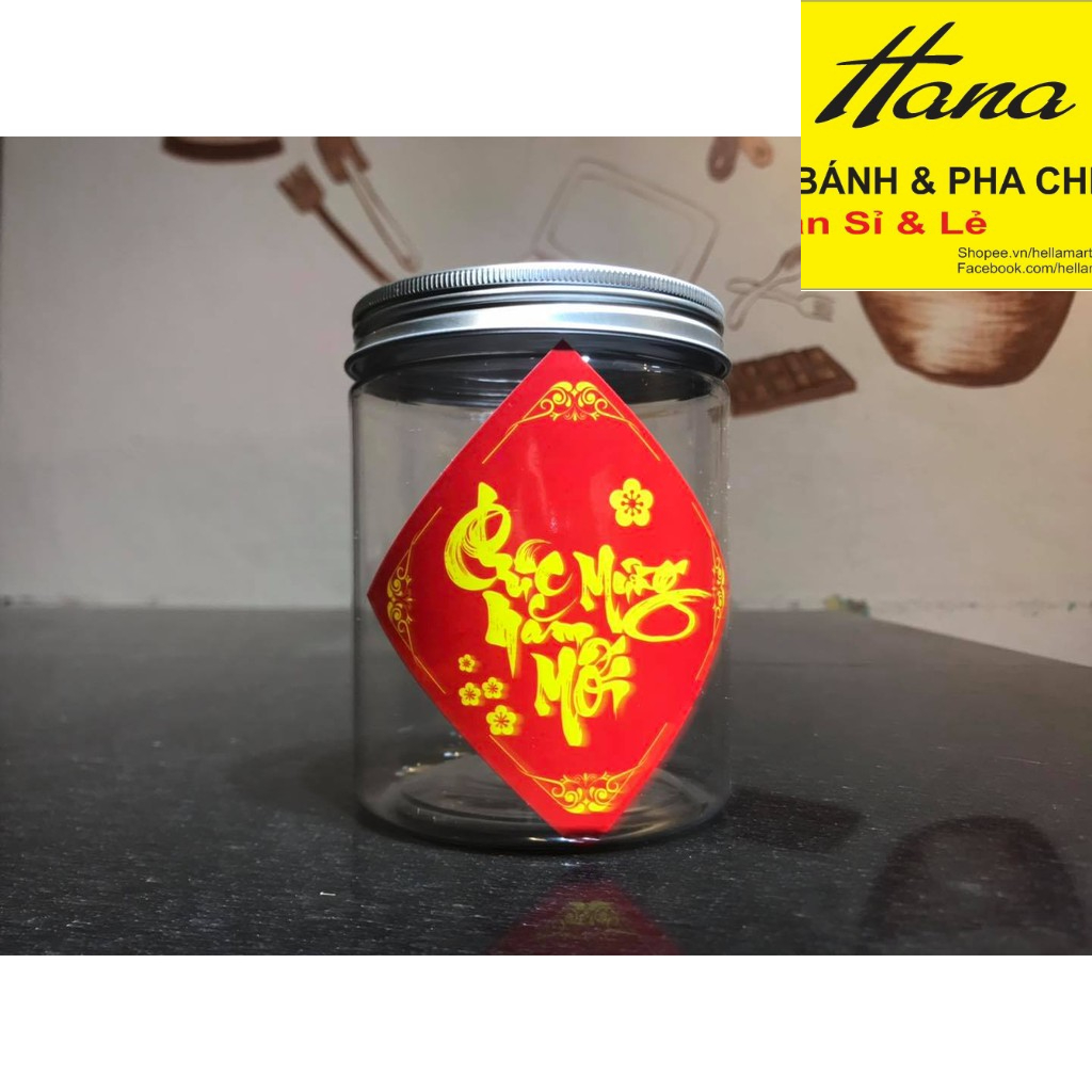 Hộp nhựa Pet nắp nhôm các cỡ ( không kèm tem dán )