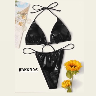 [BKN396] <ÂU> SET BIKINI BASIC DA BÓNG 2 MÀU QUẦN THONG/LỌT KHE