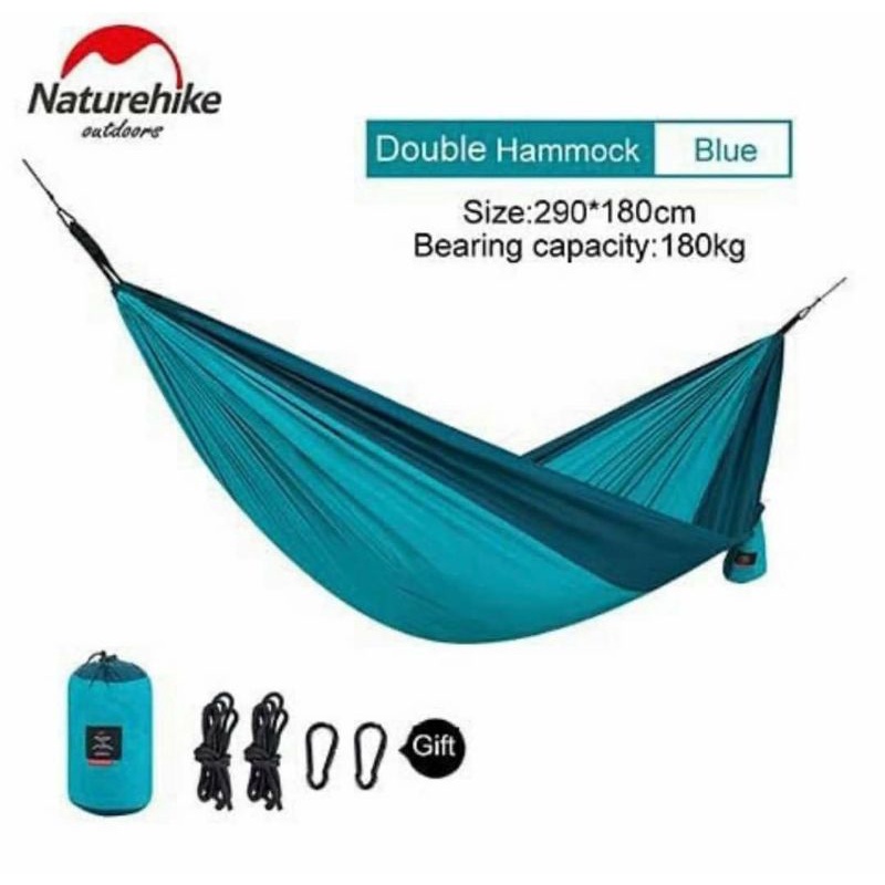 [CHÍNH HÃNG] Võng Đôi Dã Ngoại, Cắm Trại, Dành Cho 2 Người, Gấp Gọn Siêu Nhẹ, Tải Trọng 180kg NatureHike NH17D012-B | BigBuy360 - bigbuy360.vn