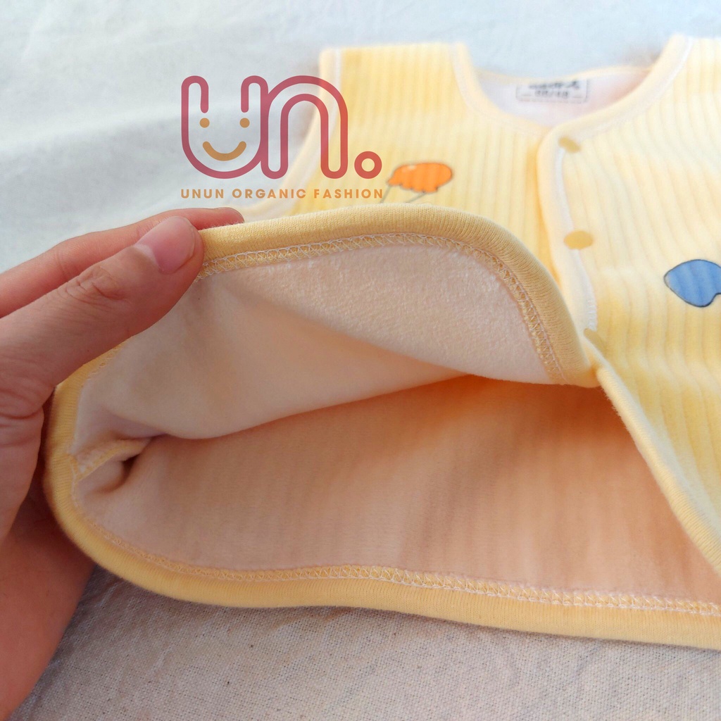 [HÀNG CAO CẤP] Áo Gile Cho Bé Sơ Sinh Họa Tiết Đáng Yêu, Chất Nhung Mềm Mại, Không Gây Kích Ứng Da - Unun kids - B115