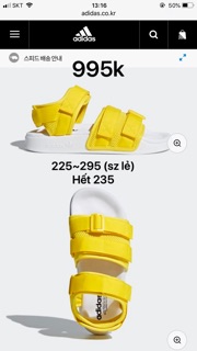 Trả hàng order sandal adidas adilette w