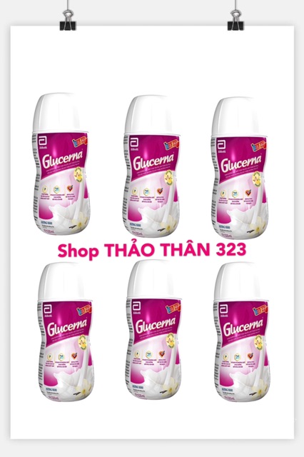 Lốc 6 chai Sữa Glucena Nước 220ml Dành Cho Người Tiểu Đường- CAM KẾT HÀNG CHÍNH HÃNG CÔNG TY 100%