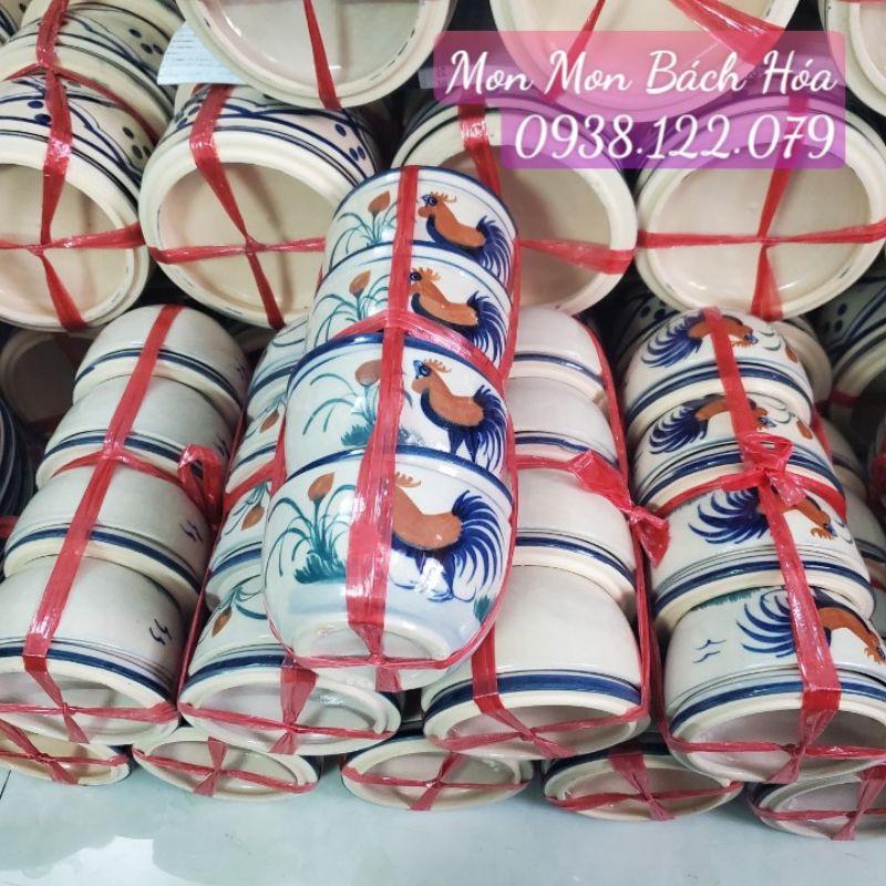 🔥💥Hàng hiếm lâu mới có🔥💥 THỐ ĐÁ 30 VẼ CON GÀ GỐM XƯA CAO CẤP 🐓 🤩🥰