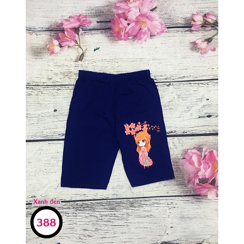 Quần lửng xanh đen barbie