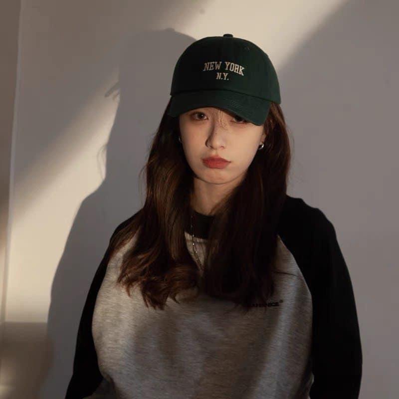 Mũ lưỡi trai, nón kết chữ NewYork, phong cách Ulzzang, Hayna Hats M13