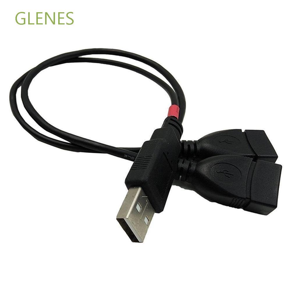 Dây Cáp Sạc Truyền Dữ Liệu Hình Chữ Y Dài 30cm Usb 2.0 Màu Đen