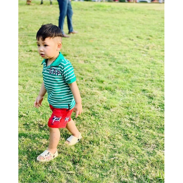 Quần short quần đùi bé trai Kids đỏ hoạ tiết ô tô siêu đỉnh size 1-5 Year satsunkid