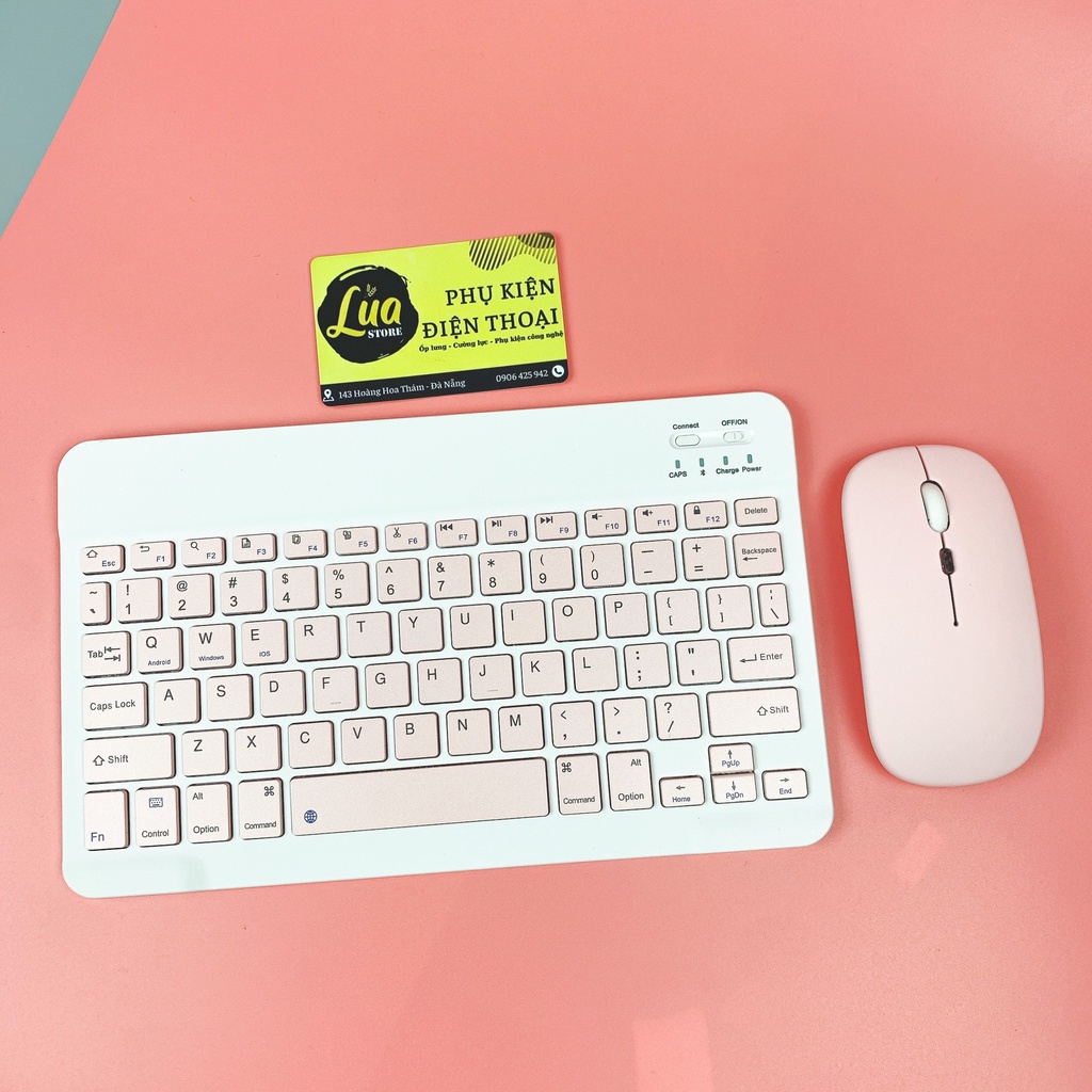 Bàn phím Bluetooth cho iPad phím vuông truyền thống, mặt lưng từ tính sử dụng cho bao da chuyên dụng