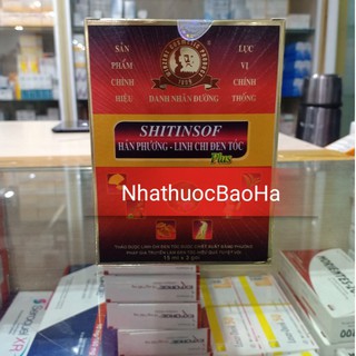 Dầu gội SHITINSOF Hán Phương - Linh Chi đen tóc hộp 3 gói