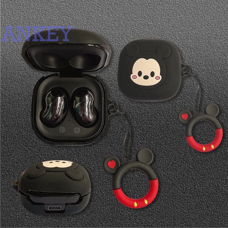 Samsung Galaxy Buds2 Pro / Buds 2 / Buds Pro / Buds Live Vỏ Bảo Vệ Hộp Sạc Tai Nghe Trong Suốt Họa Tiết Hoạt Hình Dễ