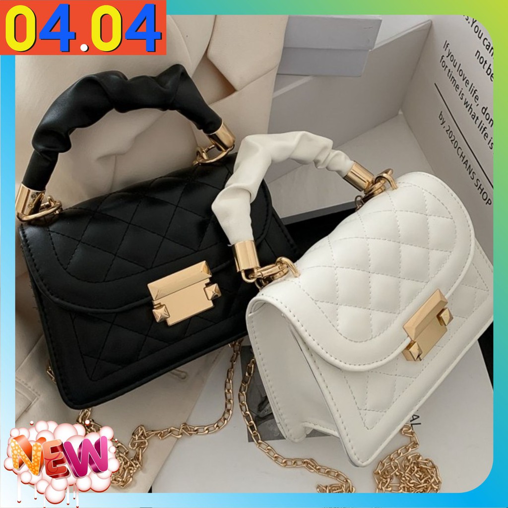 Túi Xách Nữ Thời Trang  💖FreeShip 50k💖Túi Xách Mini Có  Dây Đeo Chéo Quai Nhúm 19CM- TX2841