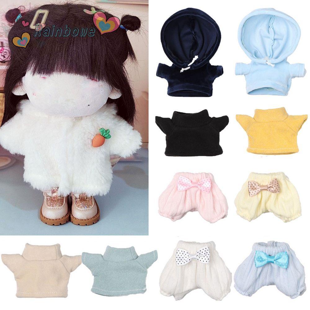 Áo hoodie tay dài họa tiết cầu vồng thời trang cho búp bê 12~20cm tỉ lệ 1/12