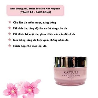 (50gr) Kem dưỡng AHC Capture Solution max cream