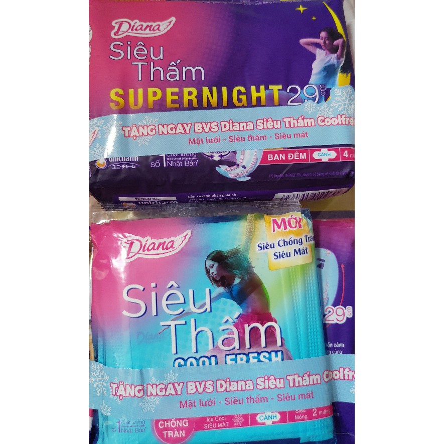 BVS Diana Super Night siêu bảo vệ cho bạn giấc ngủ ngon With Wings 29cm